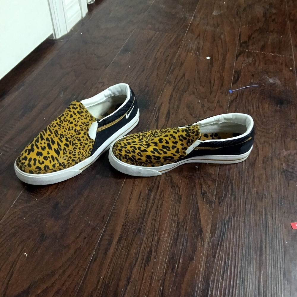 Nike Leopard Print Slip-On Sneakers
